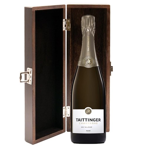 Taittinger Brut Vintage 2016 Champagne 75cl in Elm Wood Gift Box